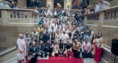 Asistentes a la Student Week 2025 en la clausura en la Universitat de Barcelona