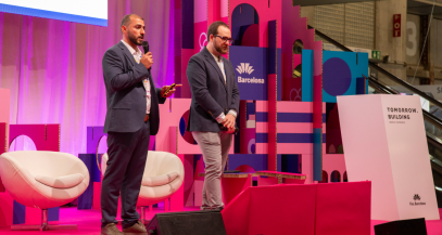 Khaled Daher y Guillermo Corral durante su presentación en Smart City Expo World Congress 2025