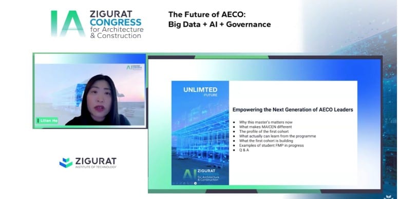 Captura de pantalla de la intervención de Lilian Ho en el IA Congress de ZIGURAT