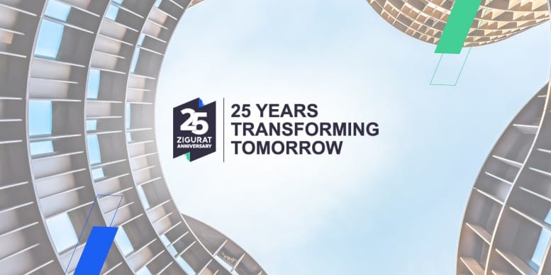 Logo conmemorativo del 25 aniversario de ZIGURAT