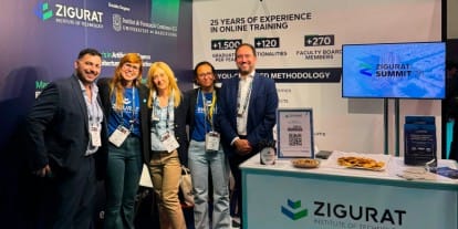 Equipo de ZIGURAT en el stand de la Digital Construction Week