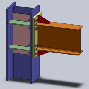 planchas de refuerzo adosadas - columna en zona de panel