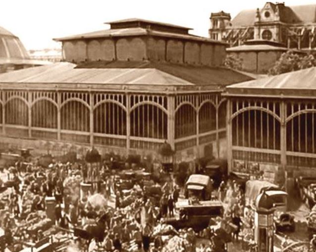 Les Halles de Paris, viejo mercado central, modelo a seguir según la construcción de los ingenieros