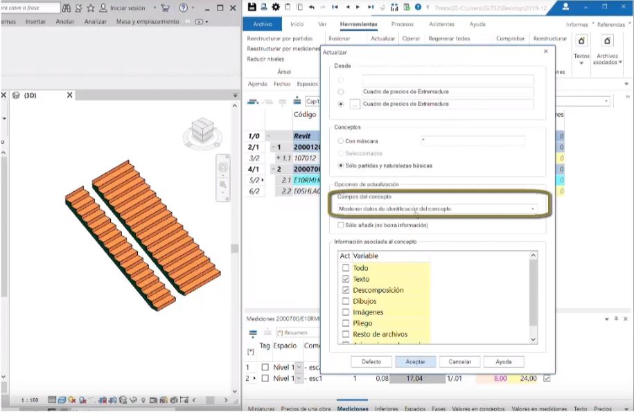 escalera revit