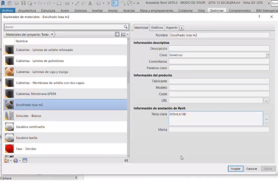 escalera revit