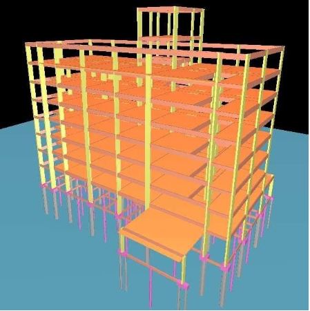 edifícios concreto armado - estrutura tridimensional - Zigurat