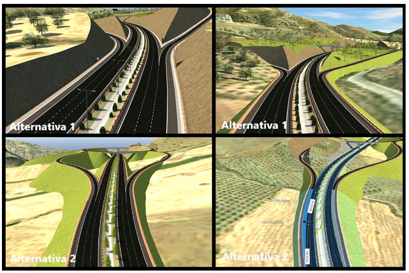 Enlaces de las dos alternativas - Planificación BIM GIS