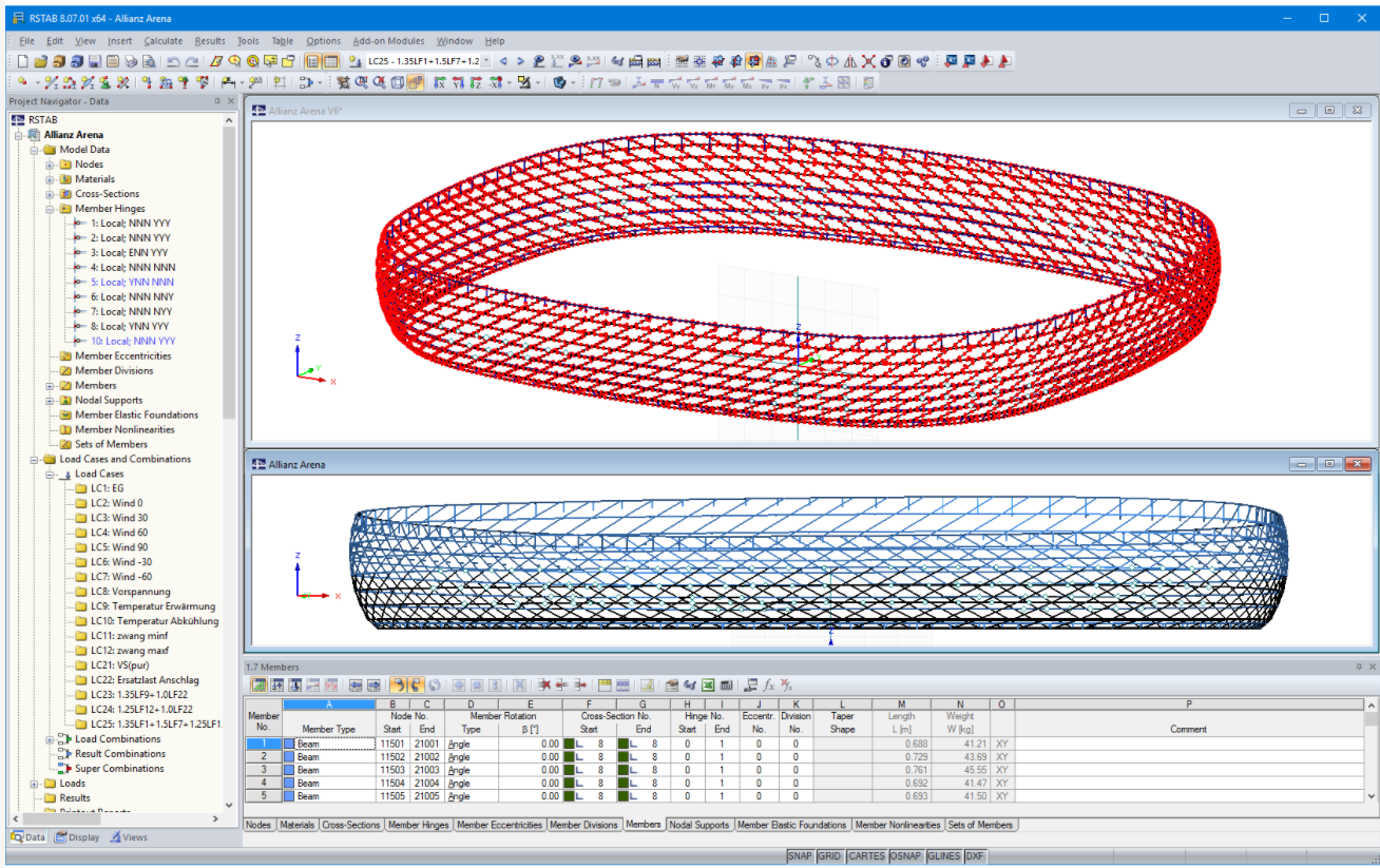 Estructura estadios eurocopa: Allianz Arena